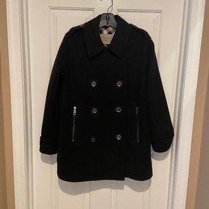 Black Burberry Brit - Wool & Cashmere Blend Coat